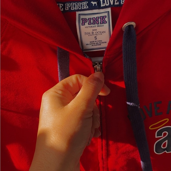 MLB angels, Victoria's Secret Red Hoodie Jacket - Picture 4 of 4